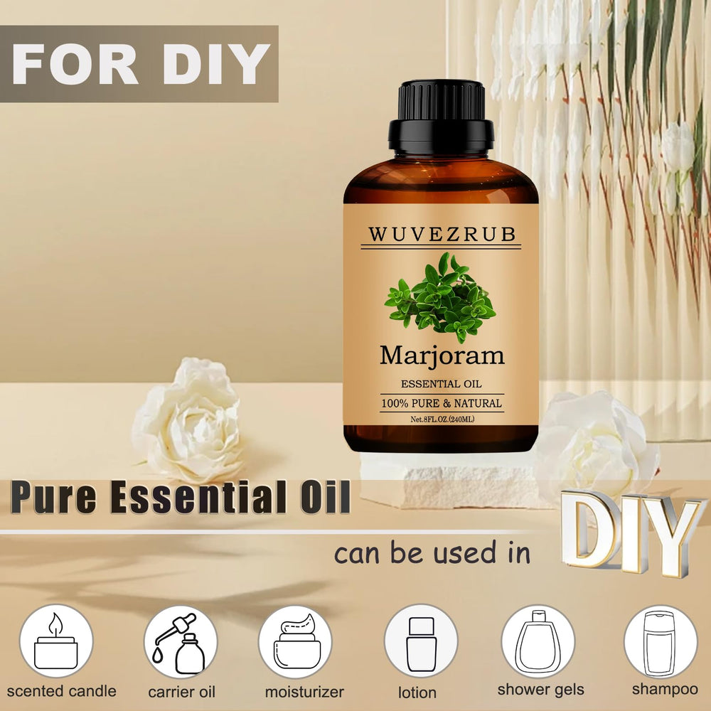 Marjoram essential oil used for DIY fragrance projects