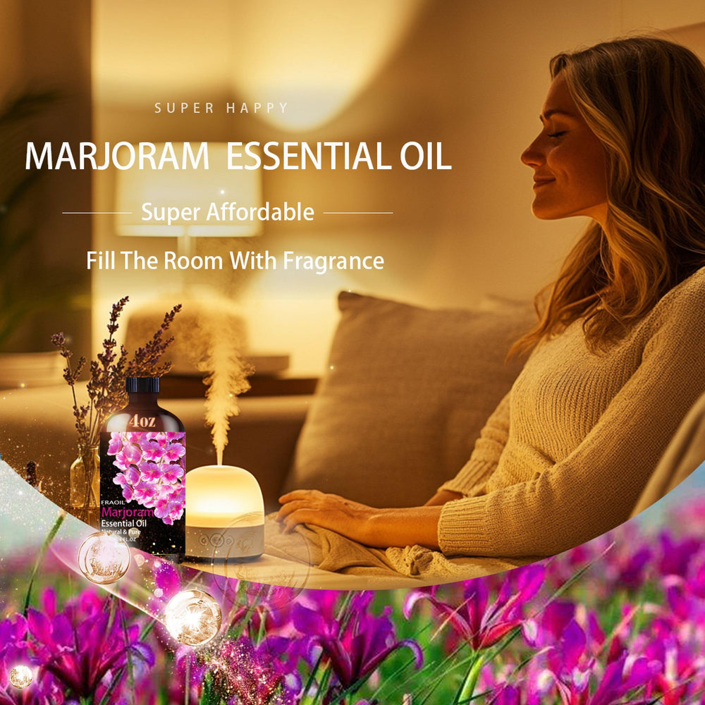Marjoram oil used in candles and soaps for DIY projects