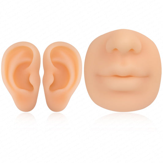 MARLLOGIVA realistic left ear model for piercing practice and precise placement