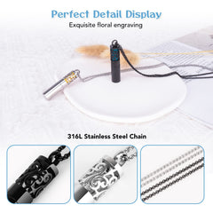 Hypoallergenic 316L stainless steel diffuser necklace