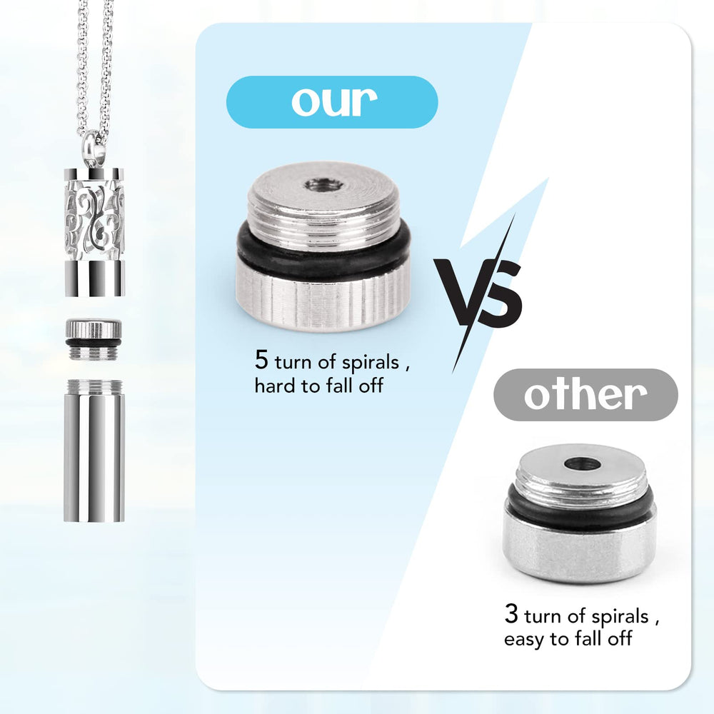 Diffuser necklace design crafted to hold more essential oils for all-day scent
