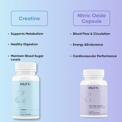Creatine capsules bottle