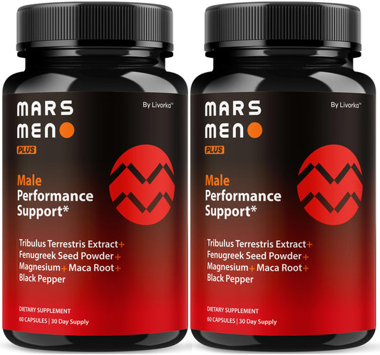 Mars Men Plus 2 Pack bottle and capsules