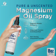 Mars Wellness MG+ Pure Magnesium Oil Spray bottle left side view