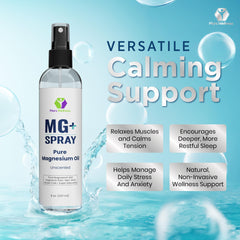 Mars Wellness MG+ Pure Magnesium Oil Spray bottle right side view