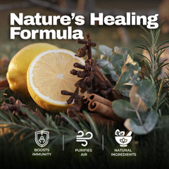 Diffuser releasing Thieves Oil aroma