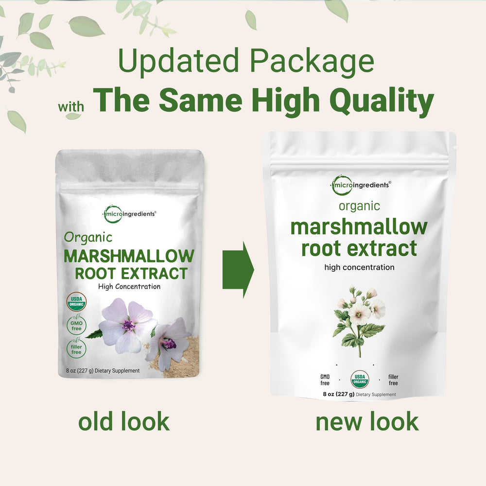 Measuring two scoops of marshmallow root powder for a 1200 mg dose