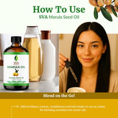 Hair and scalp massage with marula oil
