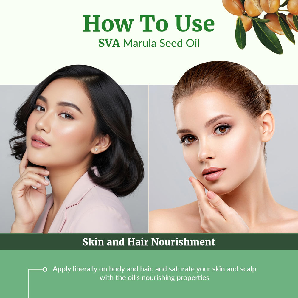 Marula oil for skin care and facial application