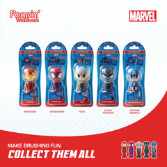 Marvel Thor kids toothbrush with soft-bristles close-up