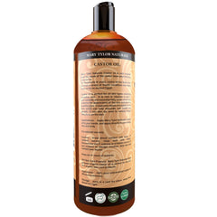 Mary Tylor Naturals castor oil applied to hair for conditioning and shine