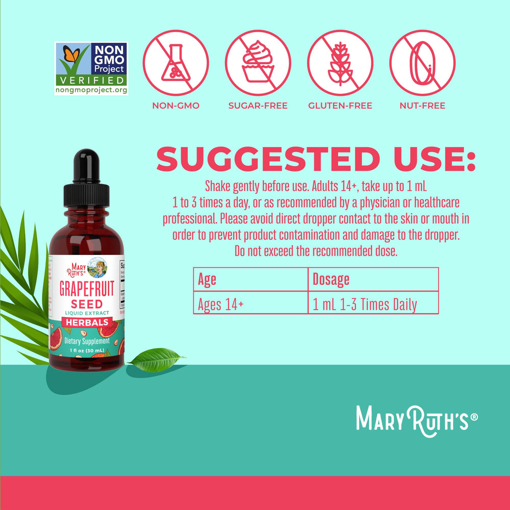 1 fl oz bottle of grapefruit seed extract drops by MaryRuth Organics