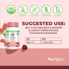 Back of label showing 2.5 Billion CFU Bacillus subtilis per gummy