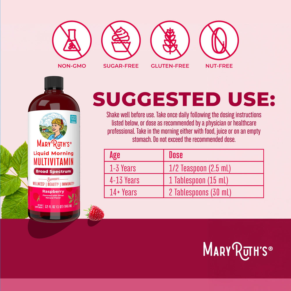 MaryRuth multivitamin label