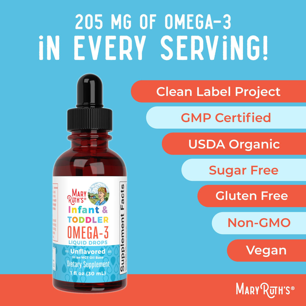 1 oz bottle of MaryRuth Organics omega-3 drops