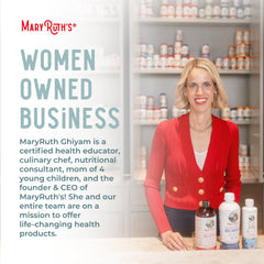 30 servings per bottle shown on MaryRuth Organics brain nootropic drops