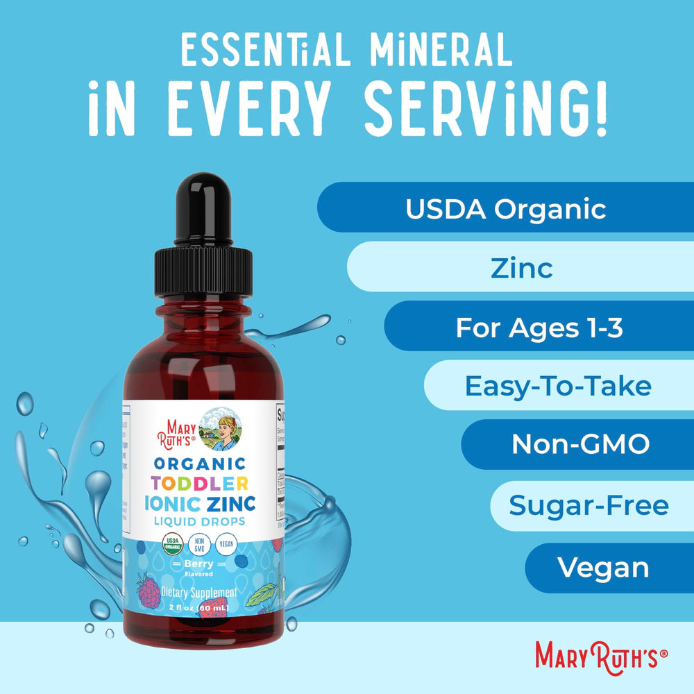 Ages 1-3 banner for Toddler Zinc Drops