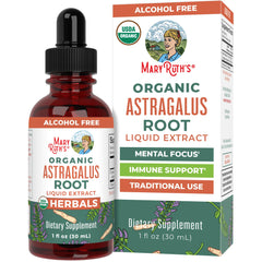 MaryRuth Organics Astragalus Root bottle – front label