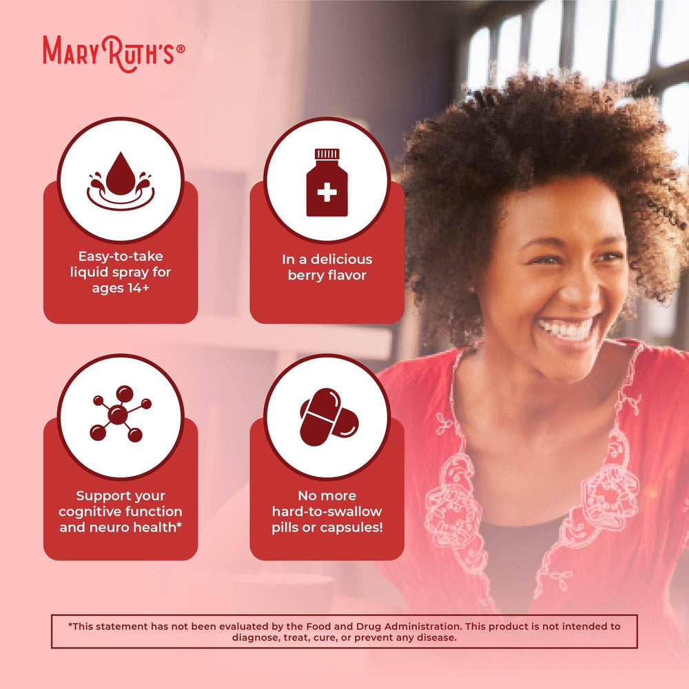 Nutrition facts for 1,500 mcg B12 spray