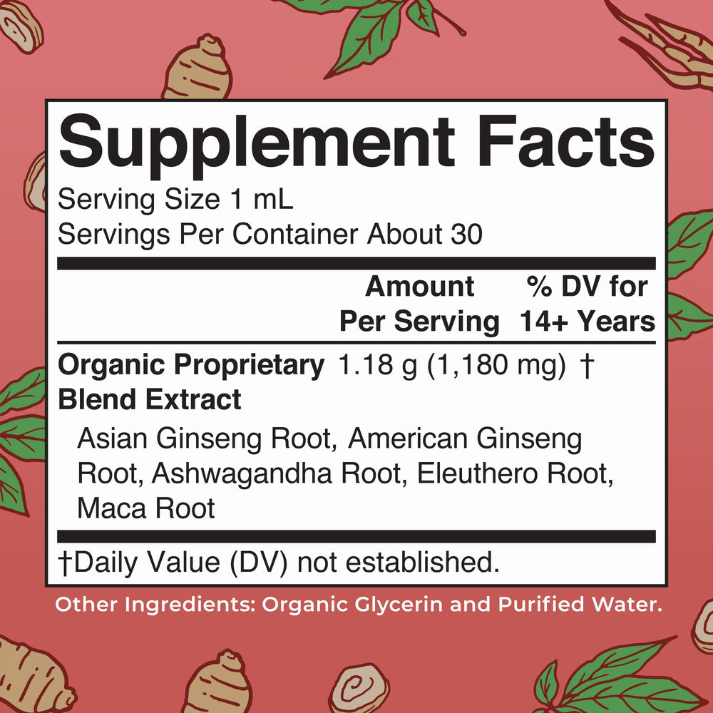 Ingredients list for MaryRuth Organics Brain Function supplement