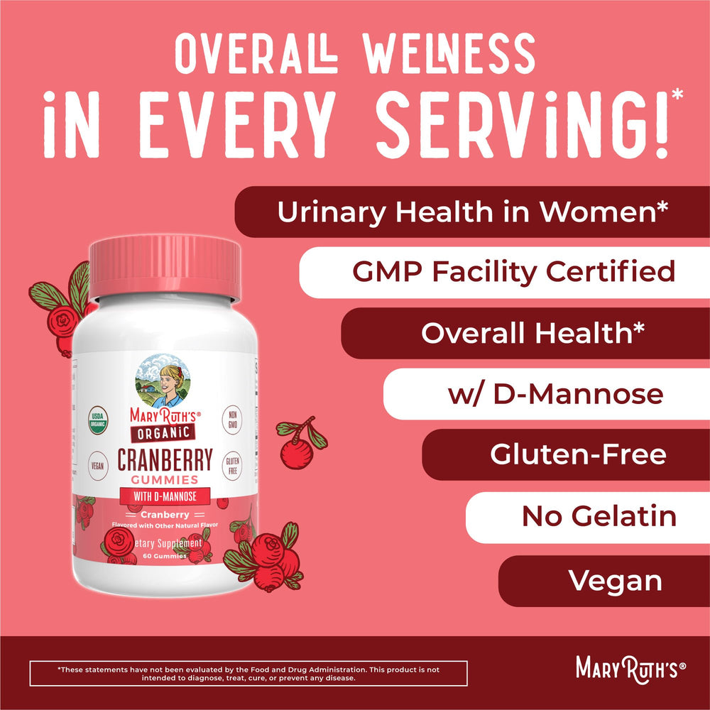 Gummies packaging with MaryRuth Organics label