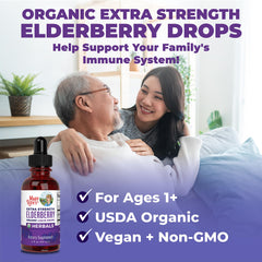 Sugar-free elderberry syrup drops