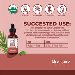 Ginseng, Ashwagandha, Eleuthero, and Maca herbs in the blend