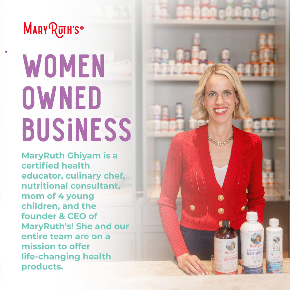 Lifestyle image with baby care items and the drops bottle