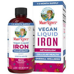 MaryRuth Organics Iron Liquid Bottle front view