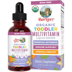 MaryRuth Organics Kids Multivitamin for Toddlers bottle and 2 oz size