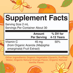 MaryRuth Organics Kids Vitamin C Drops bottle with dropper