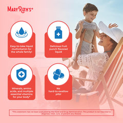 Close-up label featuring vitamin icons and elderberry for immune-support blend.
