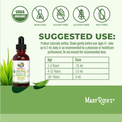 Close-up of USDA Organic label on the probiotic bottle