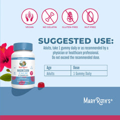 Ingredients list for Calm Magnesium Gummies