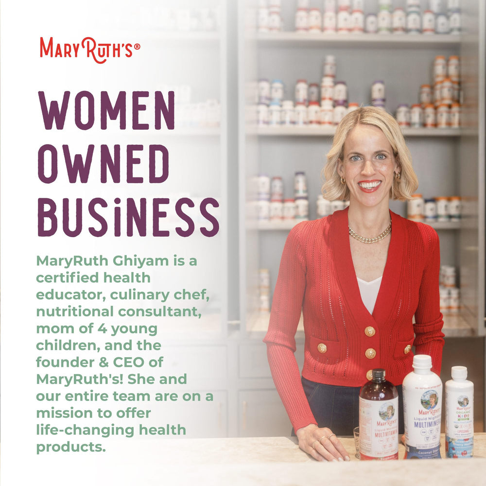 MaryRuth Organics Milk Thistle Seed Drops packaging by a woman-owned GMP facility