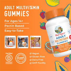 Gluten-free labeling on MaryRuth Organics multivitamin gummies