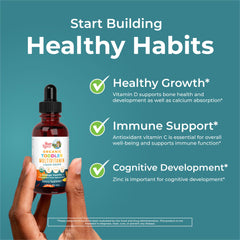Orange-vanilla flavor illustration for MaryRuth Toddler Drops