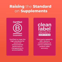 MaryRuth Organics probiotic blend illustration showing 23 strains for balance.