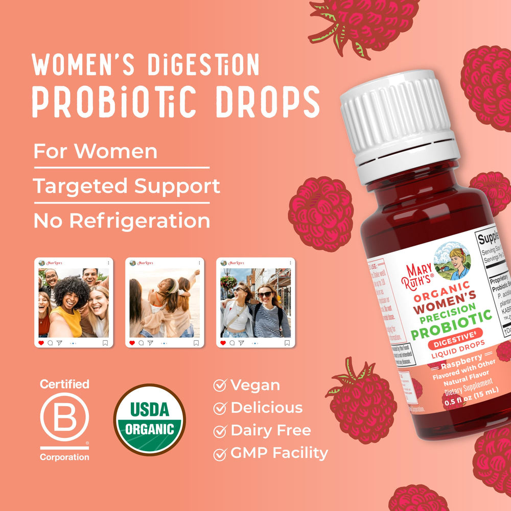 MaryRuth Probiotic Drops packaging in a clean facility setting