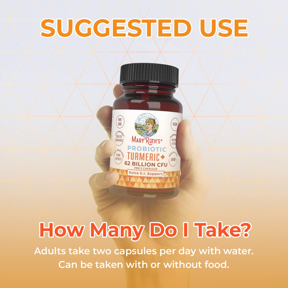 Organic ingredients and turmeric imagery on label
