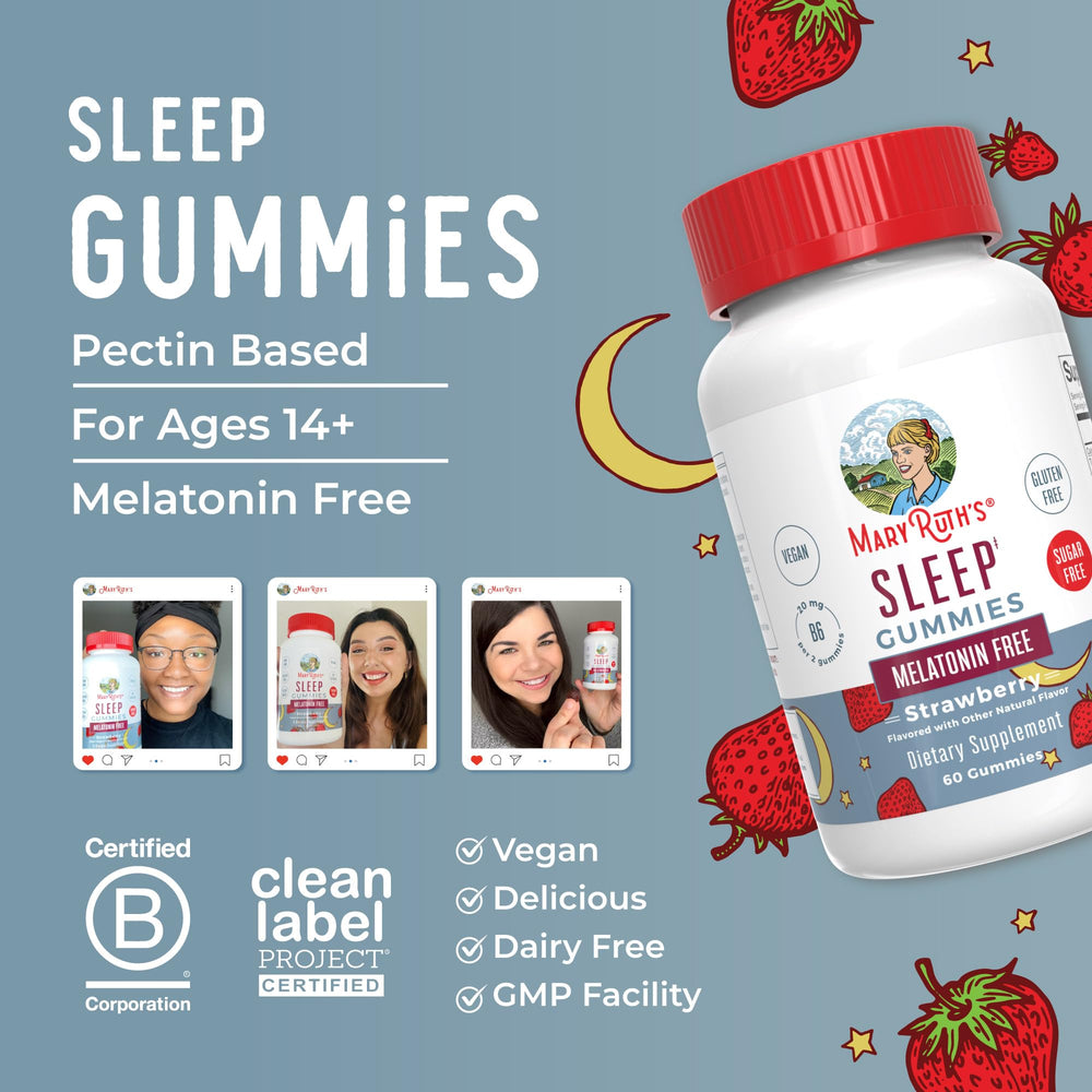 GMP facility badge on Sleep Gummies packaging