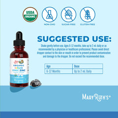 Vegan-friendly infant zinc drops packaging