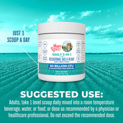 Dairy-free, vegan probiotic powder ingredients