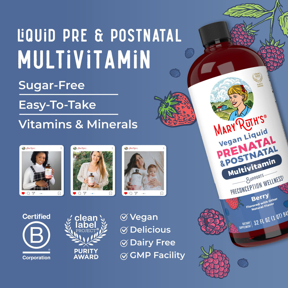 Dairy-free and nut-free MaryRuth’s liquid multivitamin