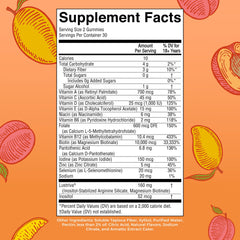 Gummies close-up showing Lustriva and ingredients