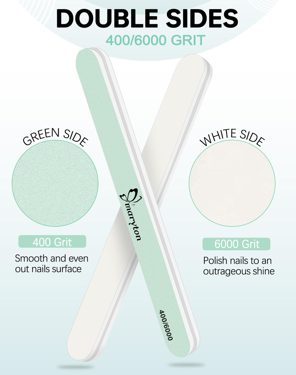 Maryton nail buffer kit open, ready for salon-quality results at home