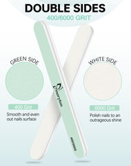 Maryton nail buffer kit open, ready for salon-quality results at home