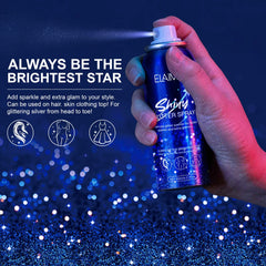 MASAIGGE glitter spray enhances skin with a light, long-lasting glow.