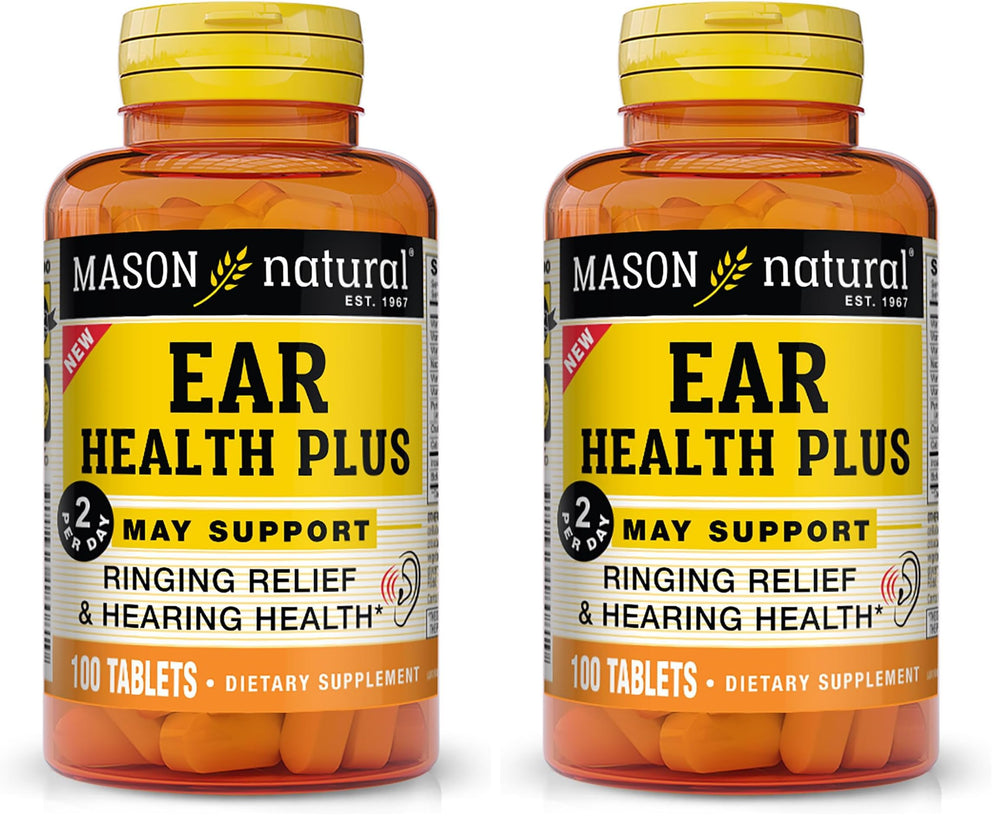 Mason Natural Ear Health Plus bottles – Pack of 2