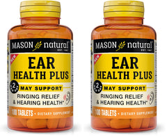 Mason Natural Ear Health Plus bottles – Pack of 2